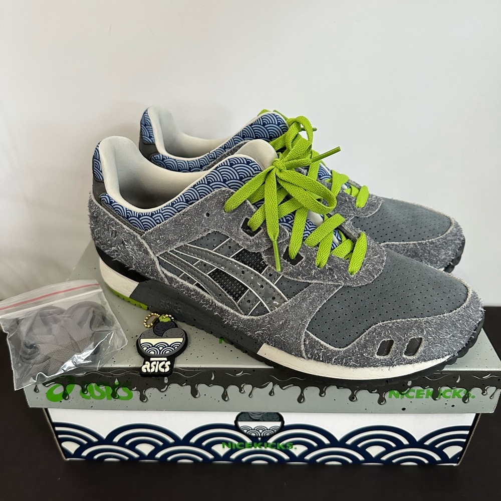 Asics Gel-Lyte III x Nice Kicks OG Black Sesame 1201A740-020-size 10.5